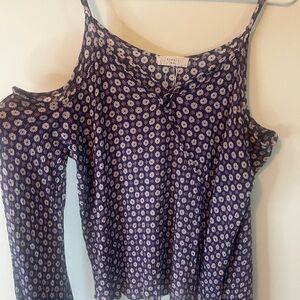 Floral Cold Shoulder Top